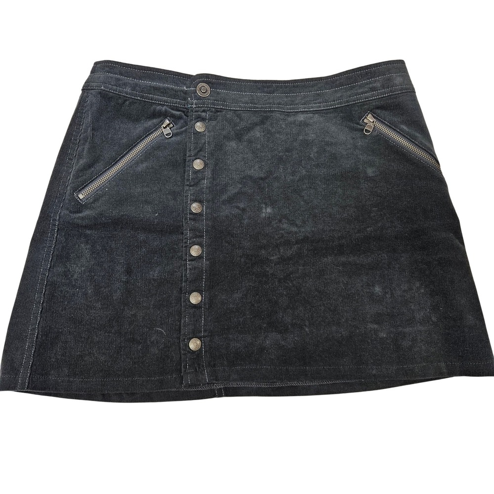 Kuhl Corduroy Mini Skirt Women's Size‎ 8 Charcoal